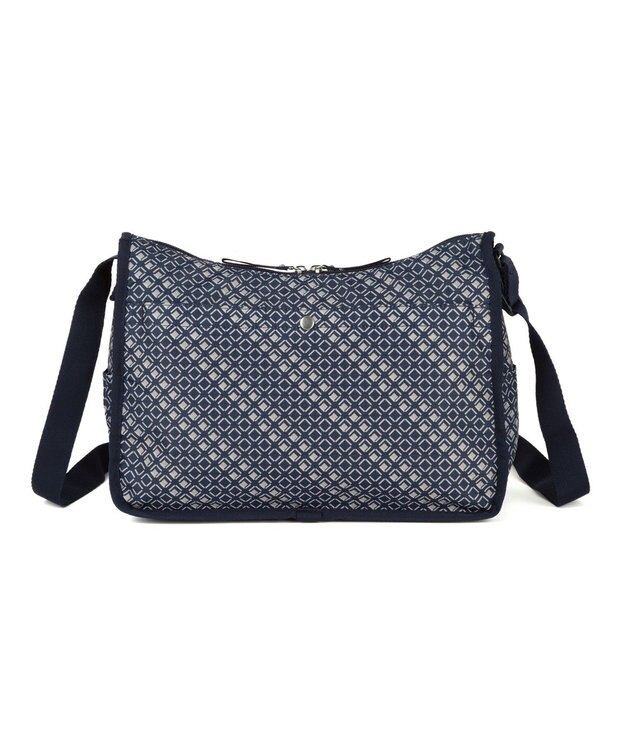 ACE BAGS & LUGGAGE hiromichi nakano フェズリ ショルダーバッグ  17522 ヒロミチナカノ ネイビー（フラワー）