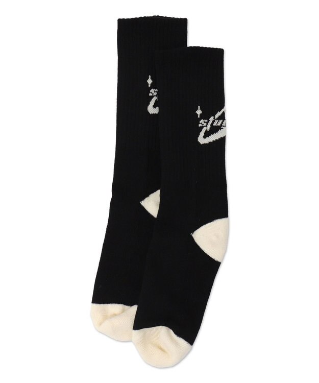 WEGO バックデザイン底パイルクルーソックス 柄2