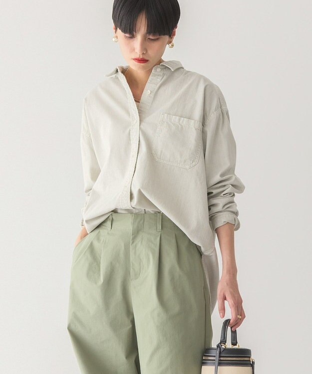 AMERICAN HOLIC バックタックオーバーシャツ Light Gray