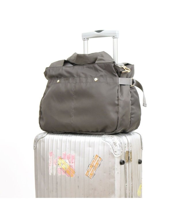 UNBILLION カシュカシュ cachecache / ナイロンタウン2wayボストンバッグ GY