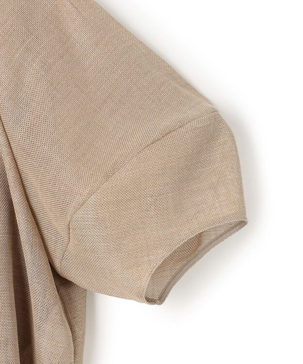 BEIGE， LIATRIS / バックリボン ハーフスリーブブラウス Flax