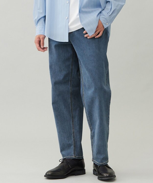 UNFILO MENS 【OCEANS YouTube 掲載】【UNFILO DENIM】 ワイドテーパード ブルー