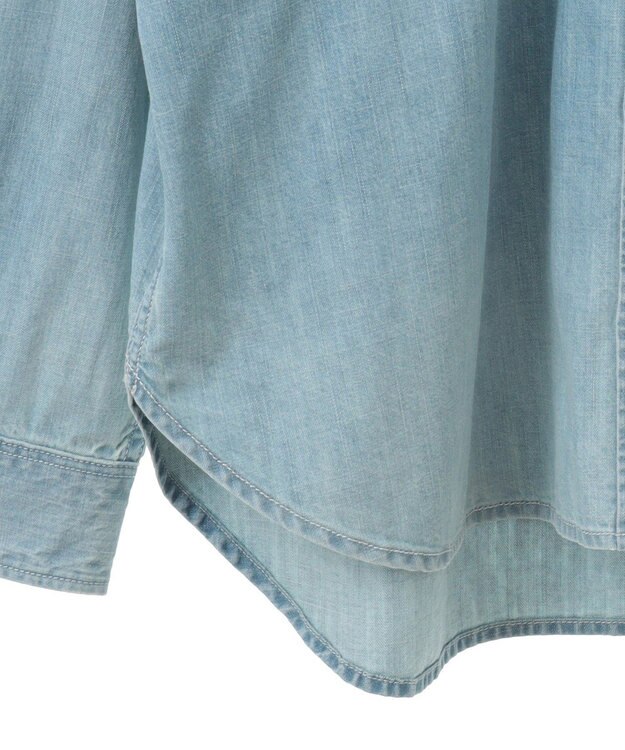 AMERICAN HOLIC バックタックオーバーシャツ Light Indigo