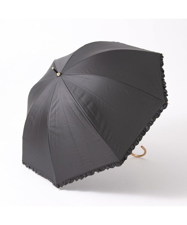 UNBILLION カシュネ cachenez / 【晴雨兼用】【日傘】 【UV カット率99.999.9％以上】PUヒートカットフリルバルーンショートパラソル ブラック