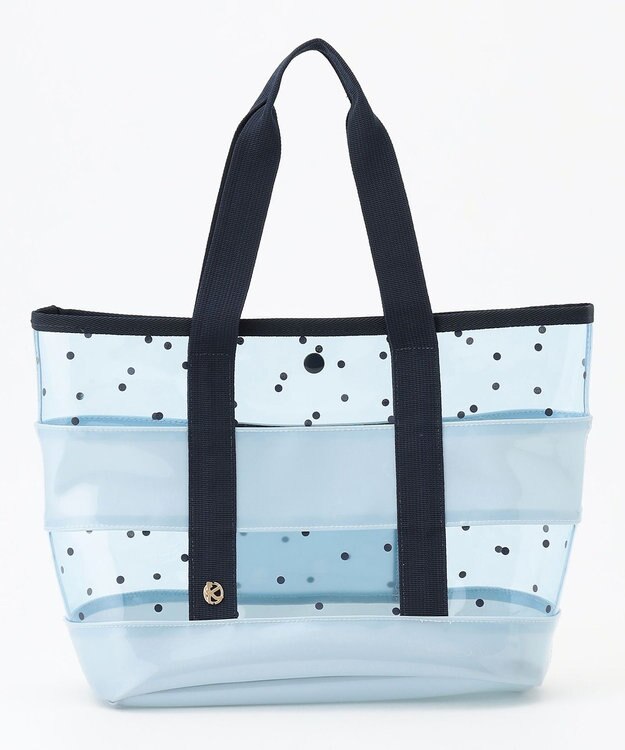 組曲 KIDS 【Fサイズ】シアードット ビニールバッグ サックスブルー系3