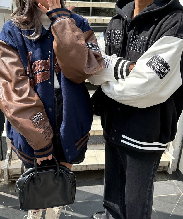 WEGO メルトンワッペンスタジャン ネイビー