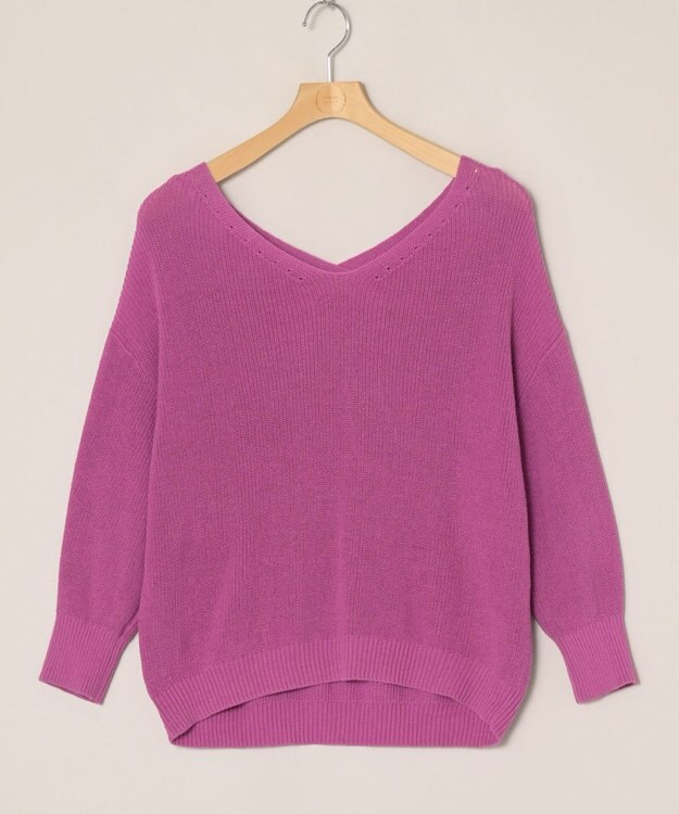 ONWARD Reuse Park 【組曲】ニット春夏 パープル