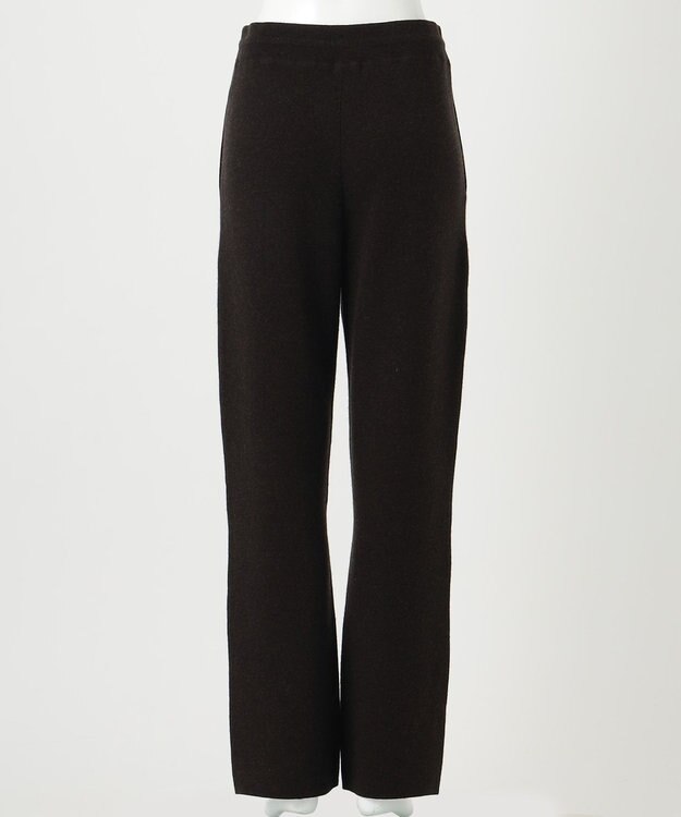 23区 S 【R(アール)】カシミヤブレンド ニットパンツ ダークブラウン系