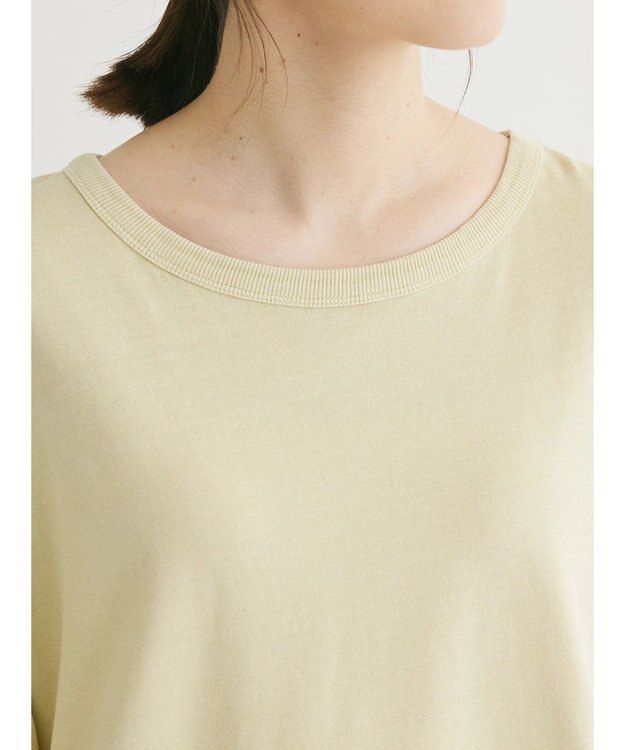 Green Parks ピグメントドッキングスリットデザインチュニック Lime Green