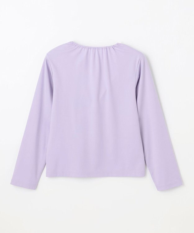 組曲 KIDS 【150-160㎝】【接触冷感・UVカット】サラリとヨークデザイン トップス ラベンダー