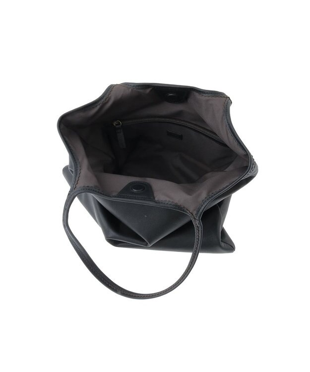 genten フェザートート トートバッグ クロ