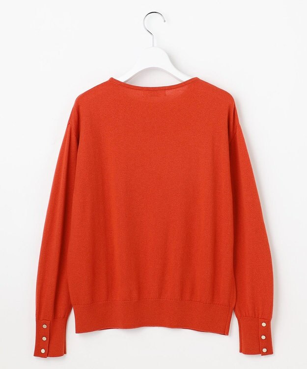 J.PRESS LADIES Cotton Wool ボートネック ニット オレンジ系