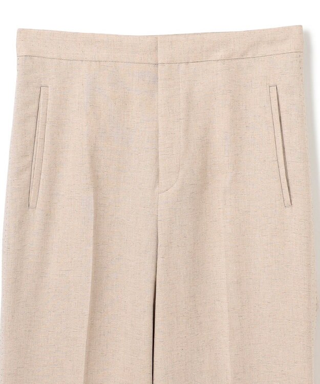 BEIGE， 【洗える】CAROLE / リネンライクフルレングスワイドパンツ Sand