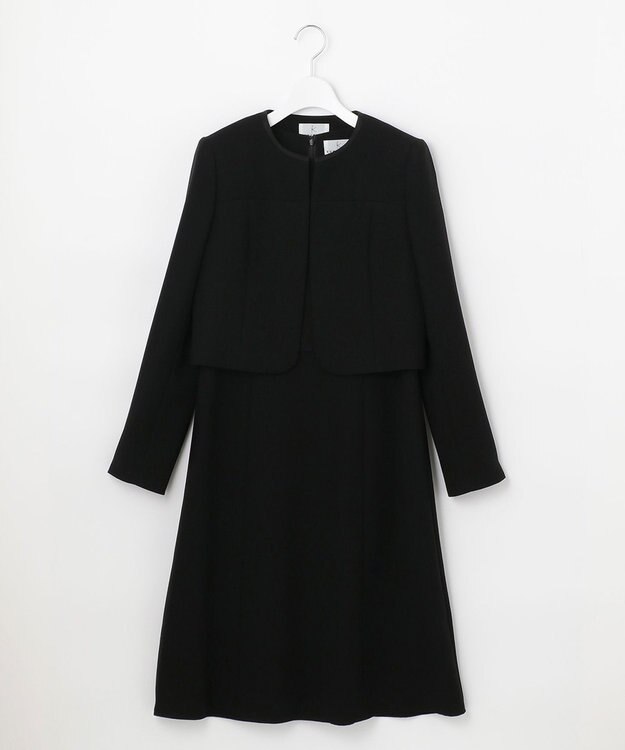 組曲 NOIR Formaxコルシェ横二重 ジャケット＋ワンピース ブラック系