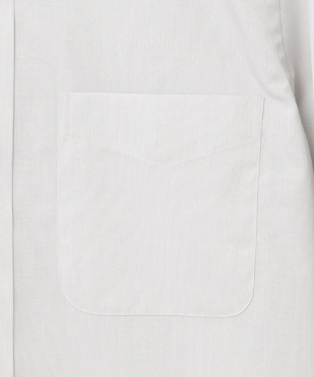 J.PRESS MEN 【KING SIZE】【PREMIUM PLEATS / 形態安定】エンドオンエンド シャツ / B.D. ライトグレー系