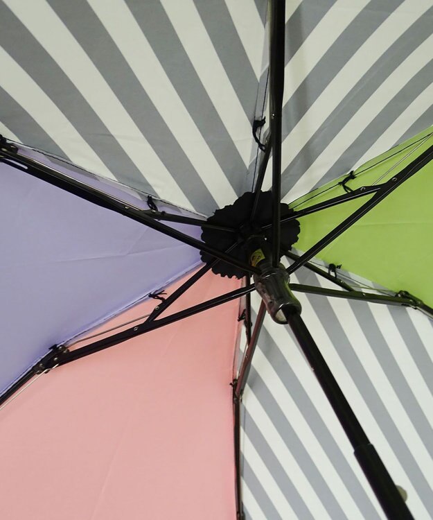 +RING プラスリング レディース向け 晴雨兼用 折傘 MLT T1169 マルチカラー