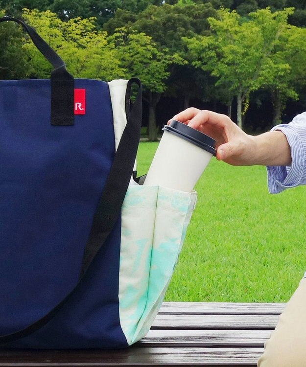 ROOTOTE 9633【ALLIANCE FOR THE BLUE × ROOTOTE】漁網ナイロン トール2way-A 01：ブルー