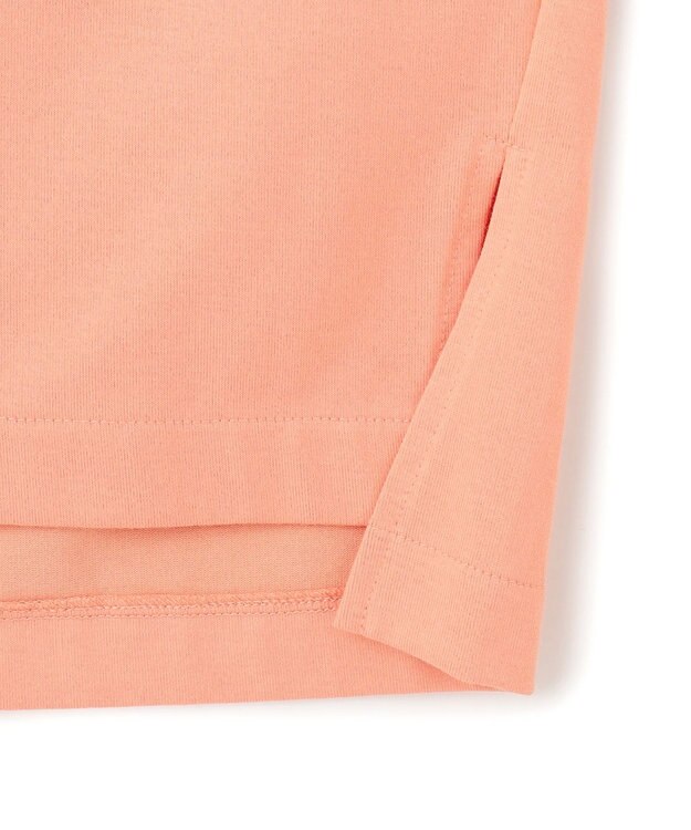 23区 【洗える】ロゴプリント コットン Tシャツ ライトオレンジ系