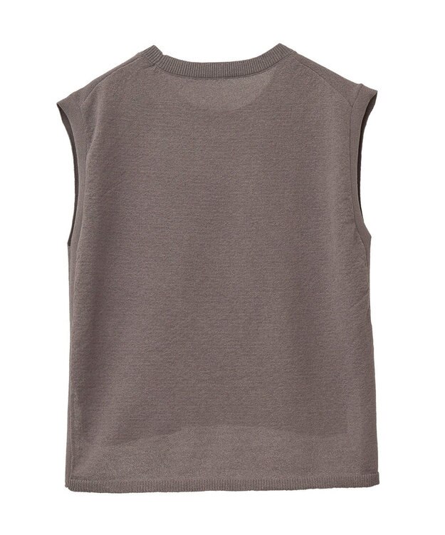 Green Parks ・Ｐｅｔｉｔ　Ｆｌｅｕｒ　ノースリリネンライクニット Charcoal Gray