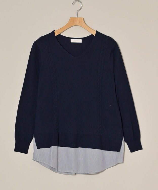 ONWARD Reuse Park 【any SiS】ニット春夏 ネイビー