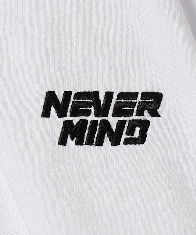 WEGO 刺繍ハーフジップT ホワイト