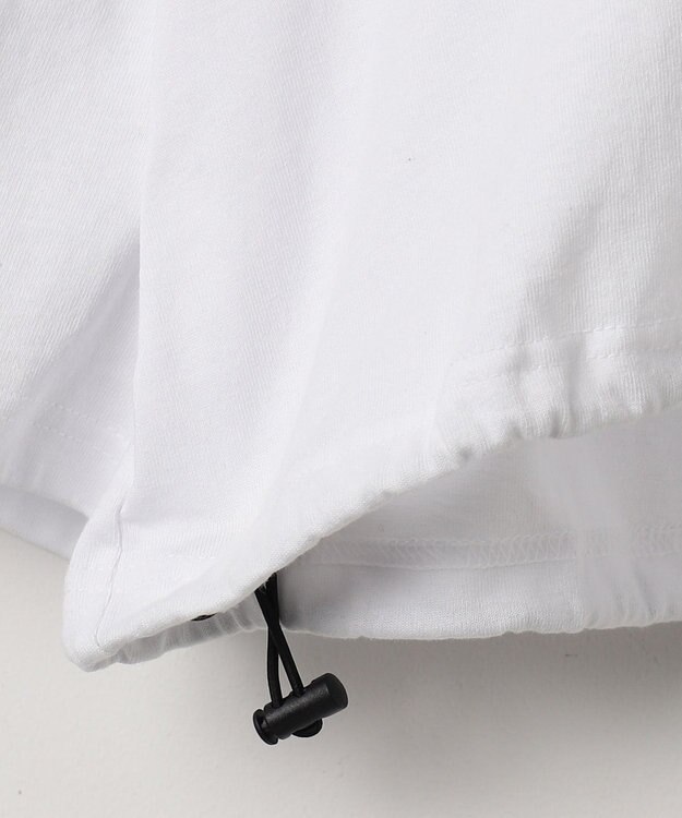 WEGO 刺繍ハーフジップT ホワイト