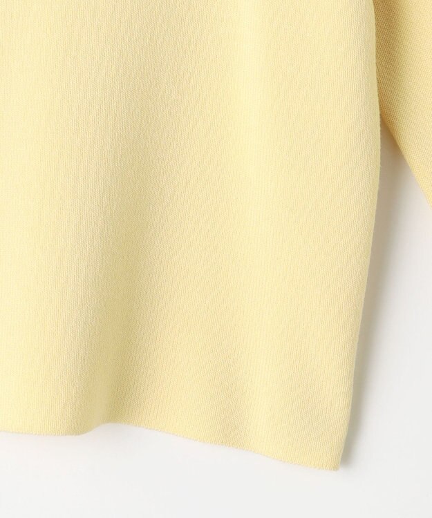 ANY SIS 【洗える】レースネックショートレングス カーディガン ライトイエロー