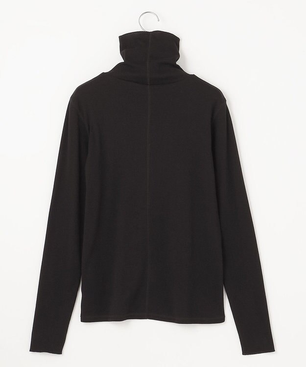 23区 【SLOW/一部店舗限定】フラッフィコットン タートルネックカットソー ブラック系