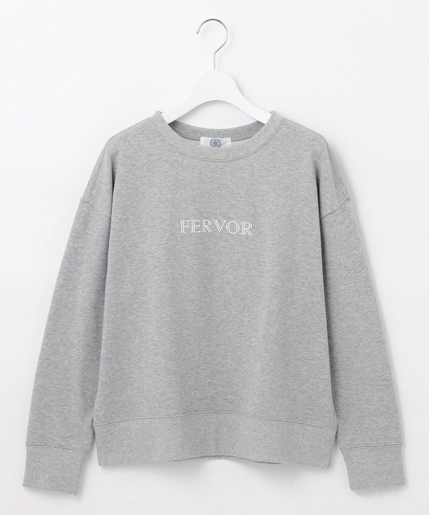 J.PRESS LADIES ロゴ 裏毛 カットソー ライトグレー系