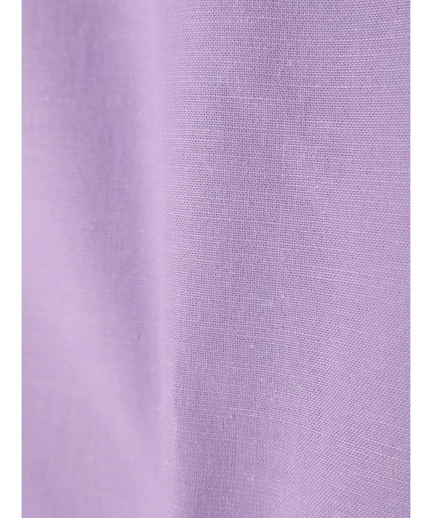 Green Parks 綿麻混台形マキシスカート Lavender