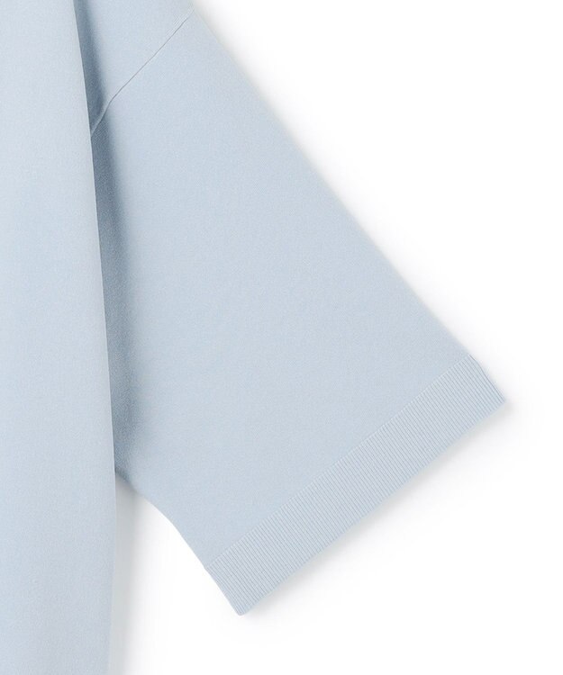 23区 L 【先行予約/WEB&一部店舗限定カラーあり/Lサイズ限定】レーヨンポリエステルストレッチ Vネック ニット [WEB&一部店舗限定カラー]スカイブルー系