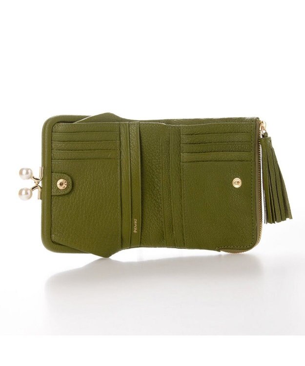 UNBILLION ペルケ perche / アクリル玉がま口2つ折り財布 OL