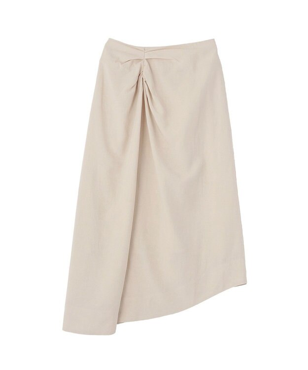 earth music&ecology ウエストツイストアシメスカート Ecru