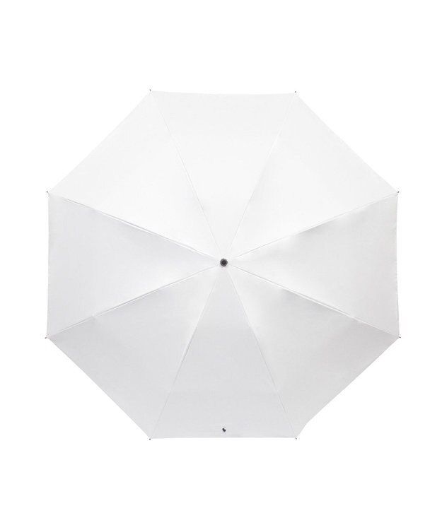 MOONBAT 【遮光率100％/遮熱/UV/大寸/軽量】POLO RALPH LAUREN（ポロ ラルフローレン）晴雨兼用日傘  ポロポニー 無地 折りたたみ傘 大きめ オフホワイト