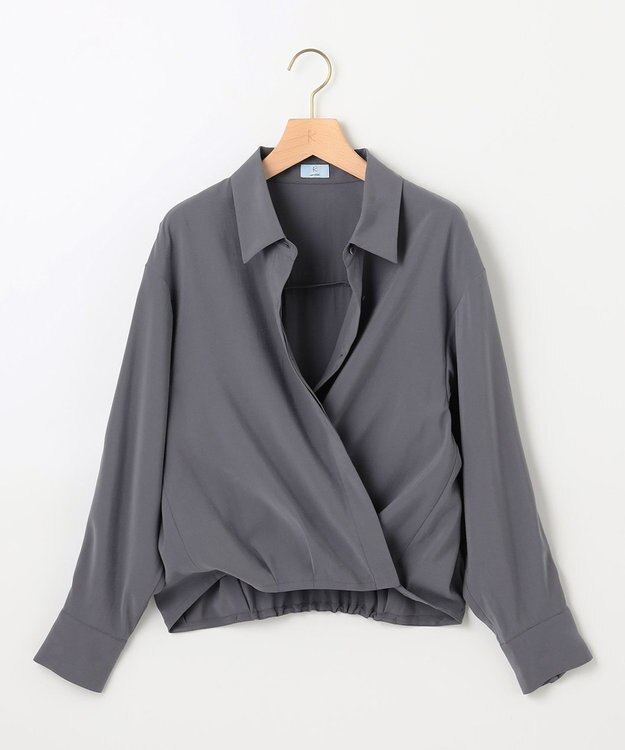 組曲 バウンディングシャーティングカシュクール ブラウス グレー系