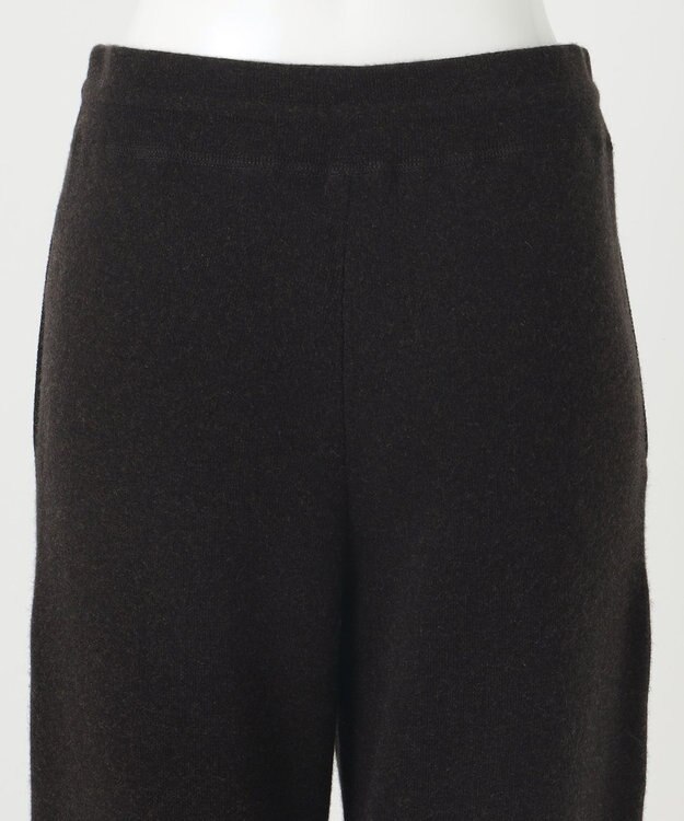 23区 S 【R(アール)】カシミヤブレンド ニットパンツ ダークブラウン系