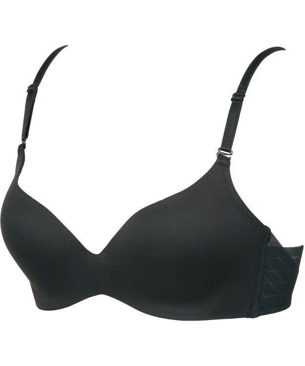 Wing ノンワイヤーブラ 【シンクロブラ】 動いてもズレにくい MB4015 ウイング／ワコール ブラック