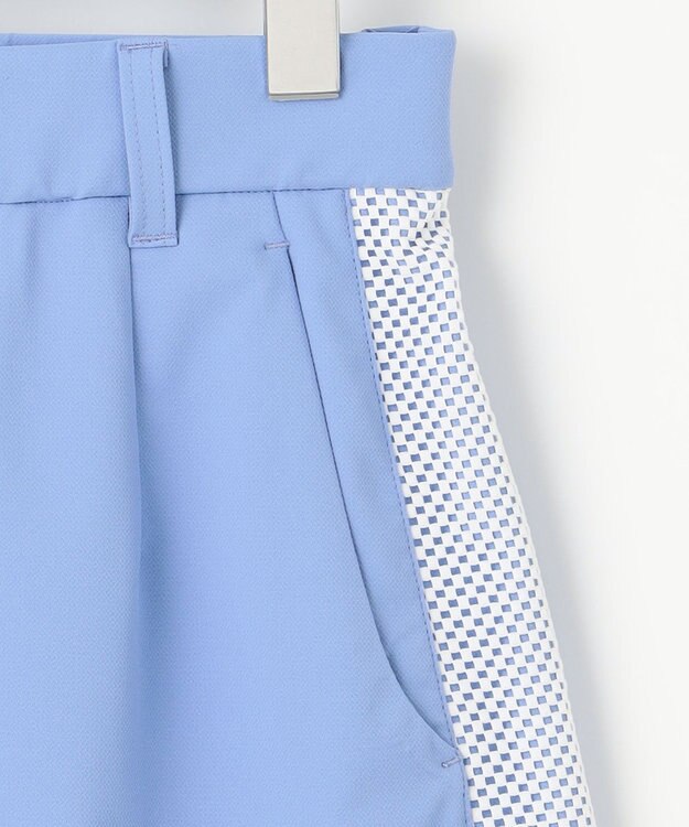 23区GOLF 【WOMEN】【ストレッチ】バックドビー×メッシュロゴスカート サックスブルー系