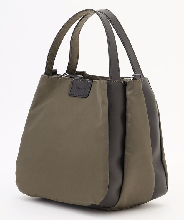 Y'SACCS スクエアすっきりトート SSサイズ カーキ