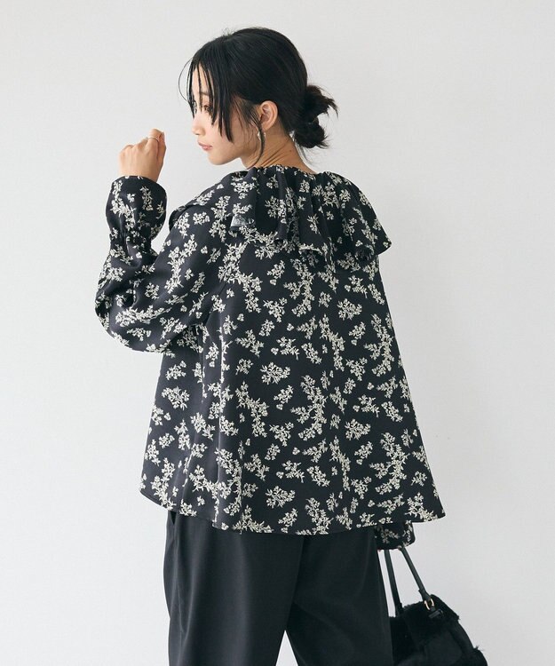 CRAFT STANDARD BOUTIQUE フリル衿ブラウス Flower