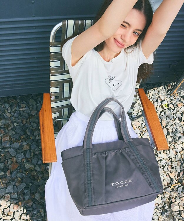 TOCCA 【洗える】TOCCA LOGO TEE Tシャツ ホワイト系