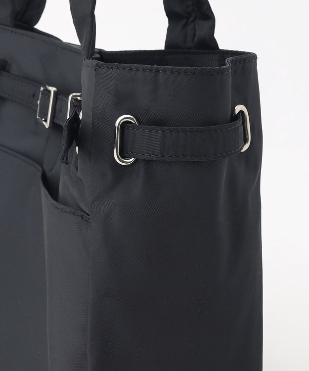 ICB 【新色追加・A4サイズ収納可】ベルトバックルトート ブラック系