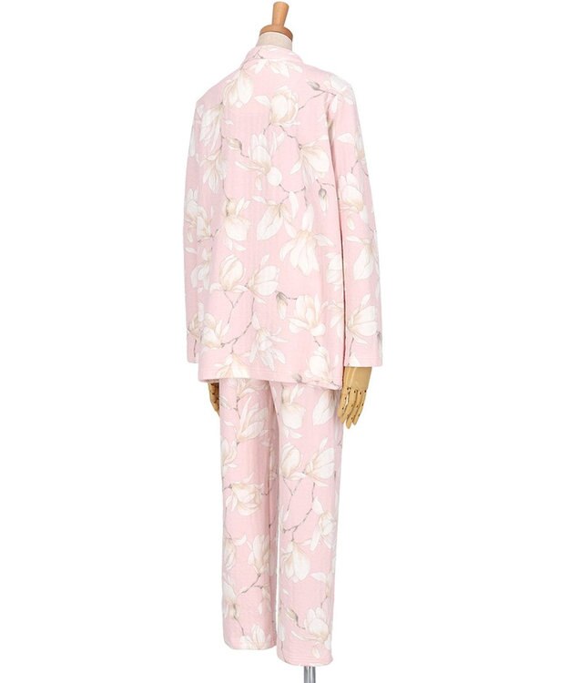 WACOAL パジャマ 長袖 長ズボン 綿混(本体) あったか レディース WDW438 /ワコール ピンク