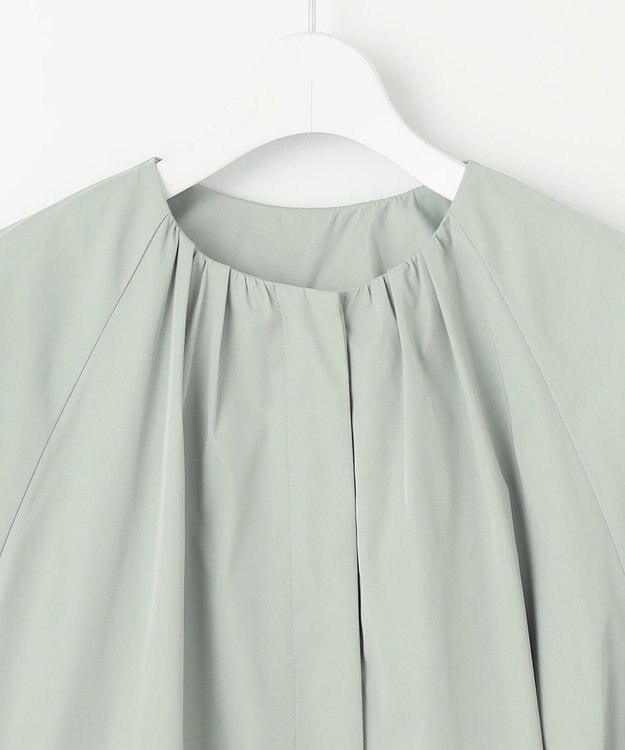 自由区 L 【洗える】メモリーノーカラー コート ミント