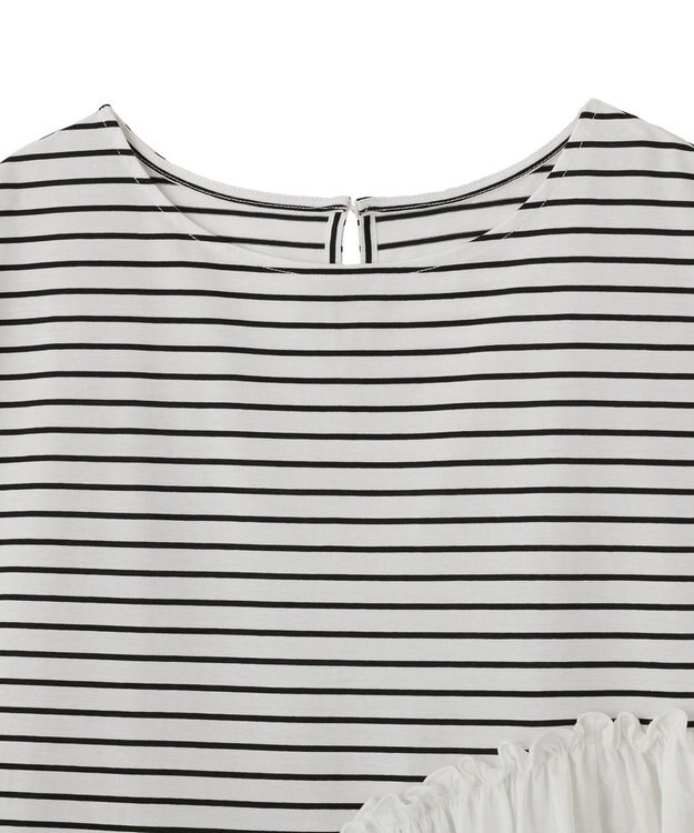 YECCA VECCA アシメペプラムカットソー Border