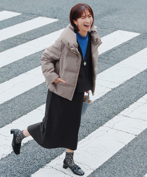 Tiaclasse 【安田美沙子さん着用・新色追加】シームレスダウンコート モカ