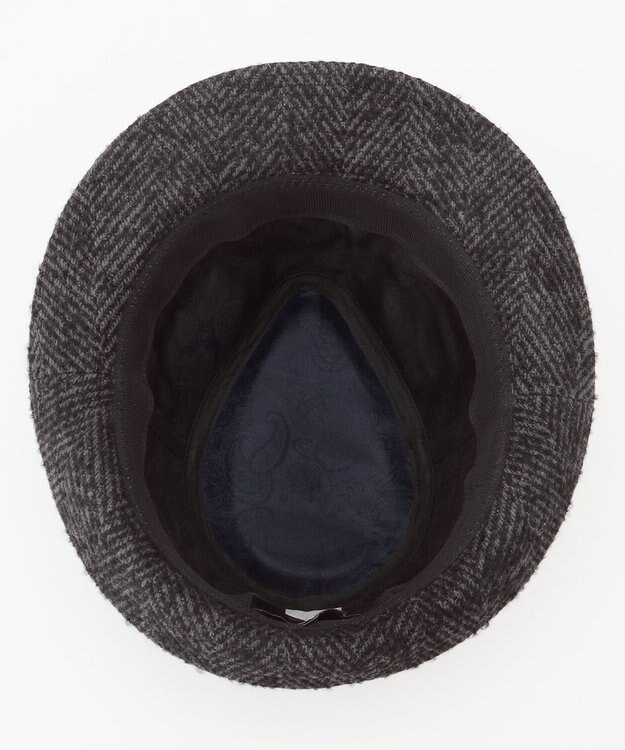 JOSEPH ABBOUD 尾州産カシミヤブレンド×アルパカ混素材カシミヤブレンドアルパカヘリンボーン ハット グレー系7