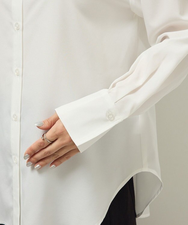 Green Parks バンドカラーインナーシャツ Off White