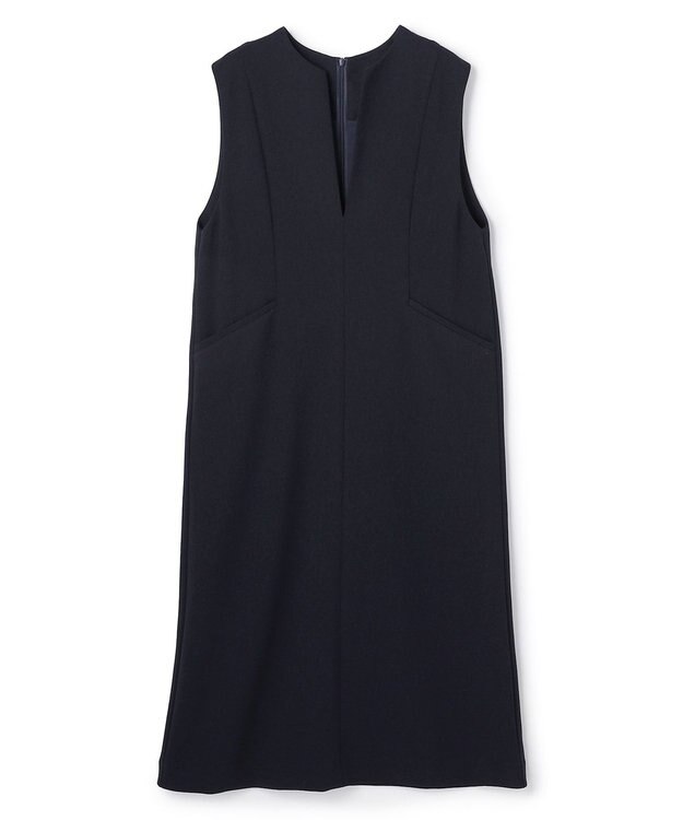 UNFILO L 【セレモニー】BEAUTY MOVE キーネック ジャンスカ ネイビー