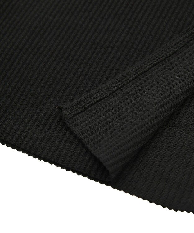 earth music&ecology セルフカットテレコナロースカート Black